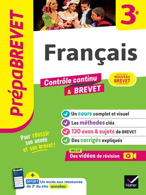 cover image of Prépabrevet--Français 3e--Brevet 2026